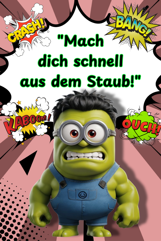 Bild mach dich aus dem staub